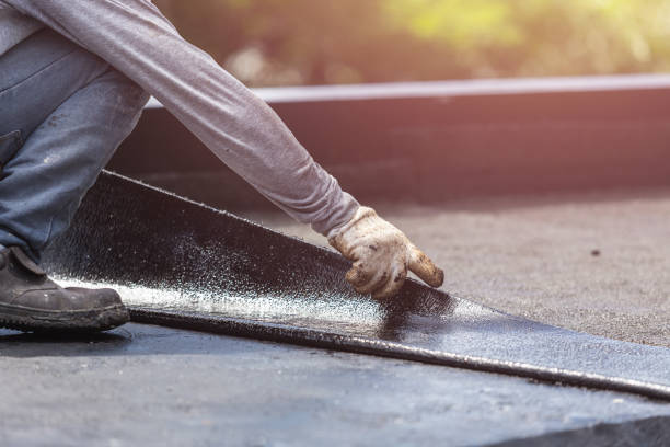 Professional Emergency Waterproofing technician working in Bannister, MI